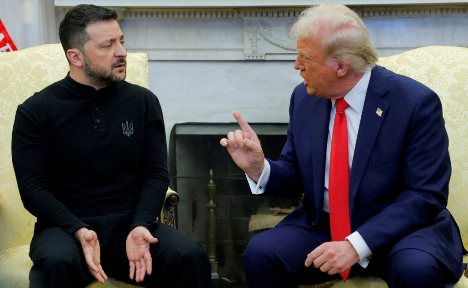 Tổng thống Mỹ Donald Trump và Tổng thống Ukraine Volodymyr Zelensky. Ảnh: Reuters
