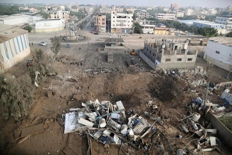 Cảnh hoang tàn ở Gaza giữa xung đột Israel-Hamas. Ảnh: Reuters