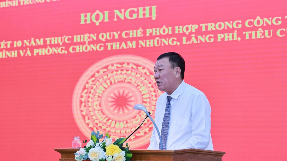 Tổng Thanh tra Chính phủ Đoàn Hồng Phong phát biểu tại hội nghị