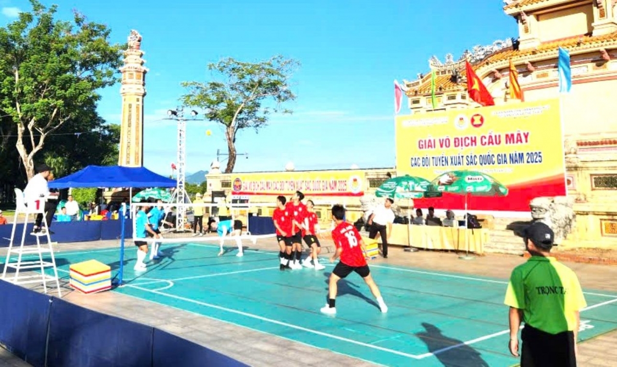 Các đội tranh tài tại Giải vô địch cầu mây các đội tuyển xuất sắc Quốc gia 2025 tại Huế