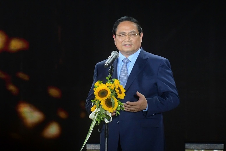 Thủ tướng Phạm Minh Chính phát biểu tại sự kiện - Ảnh VTV