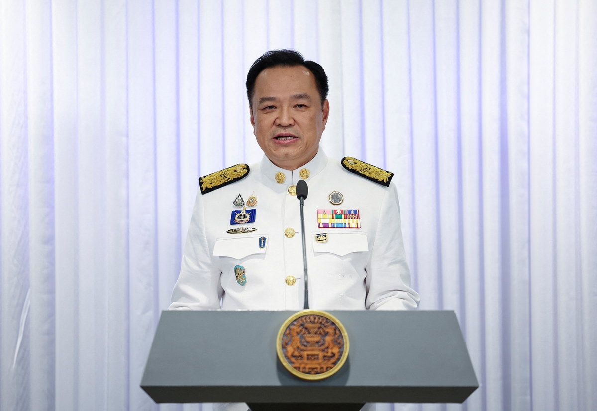 Thủ tướng Thái Lan Anutin Charnvirakul. Ảnh: Reuters