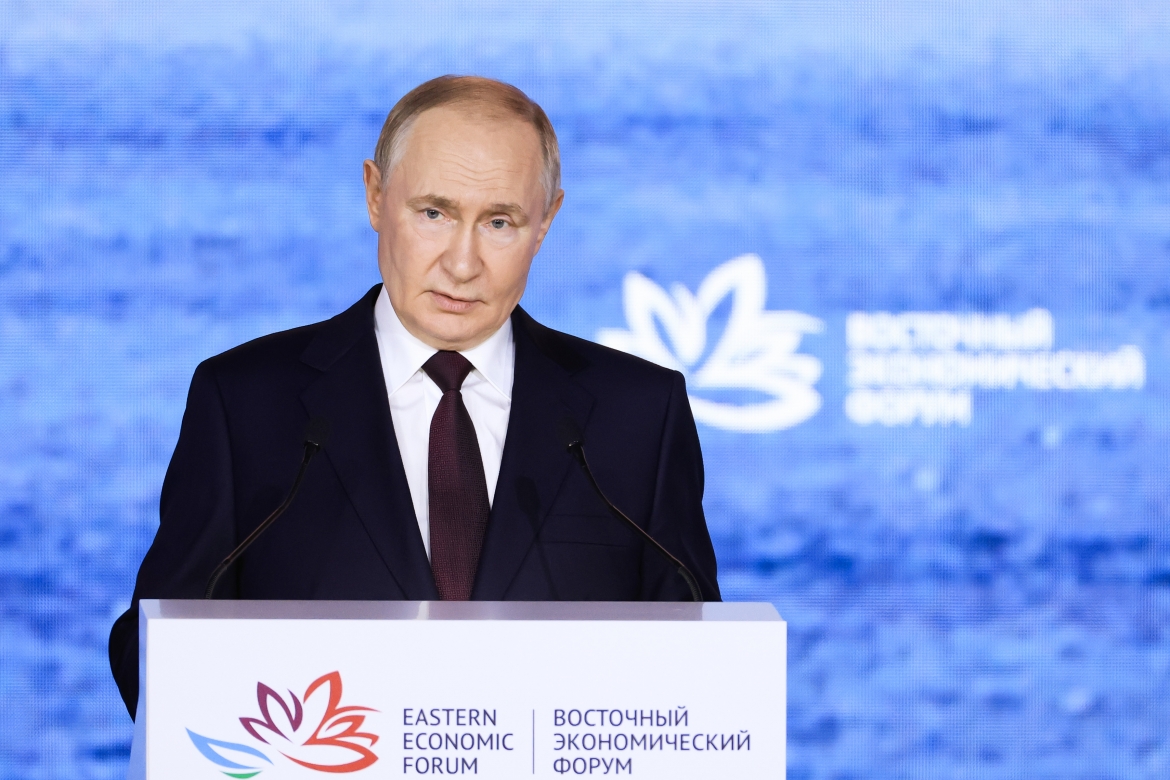 Tổng thống Nga Vladimir Putin phát biểu tại phiên toàn thể