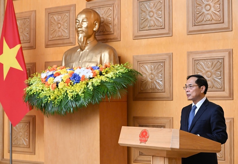 Phó Thủ tướng Bùi Thanh Sơn phát biểu tại buổi lễ - Ảnh: VGP/Hải Minh