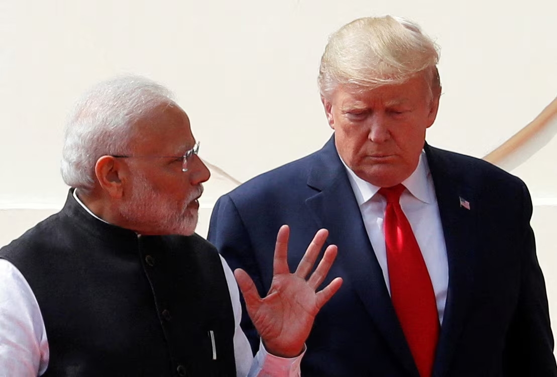 Thủ tướng Ấn Độ Narendra Modi và Tổng thống Mỹ Donald Trump. Ảnh: Reuters