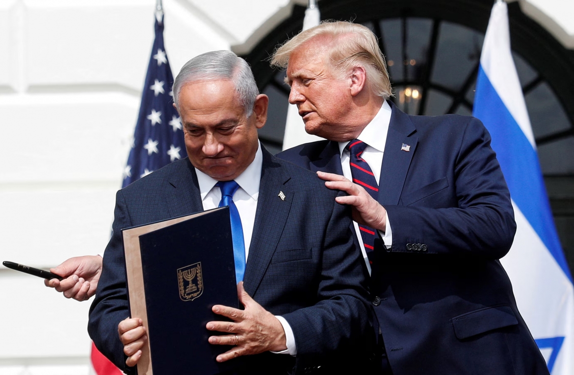Chỉ có một người có thể tác động đến thủ tướng Israel và đó chính là Tổng thống Mỹ Donald Trump. Ảnh: Reuters