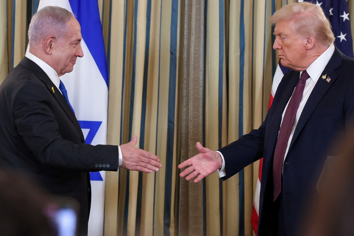 Thủ tướng Israel Benjamin Netanyahu và Tổng thống Mỹ Donald Trump. Ảnh: Reuters
