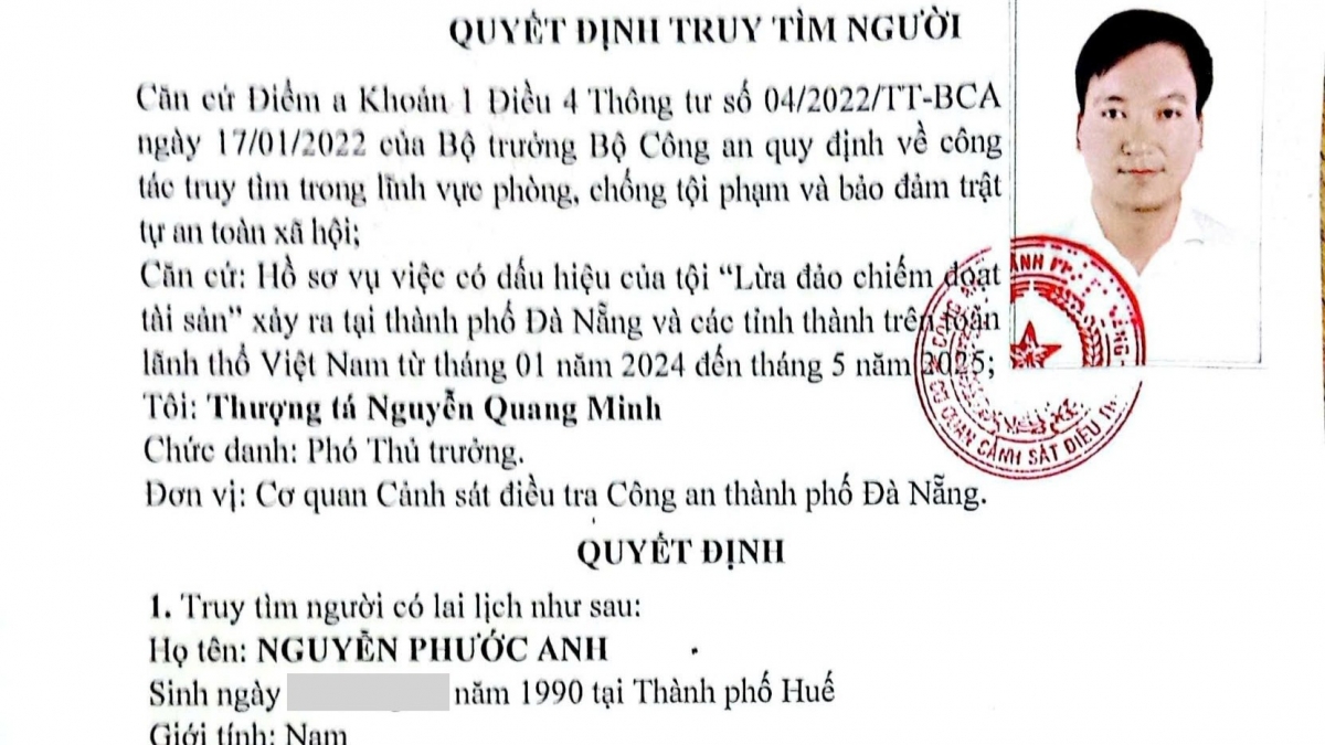 Quyết định truy tìm người
