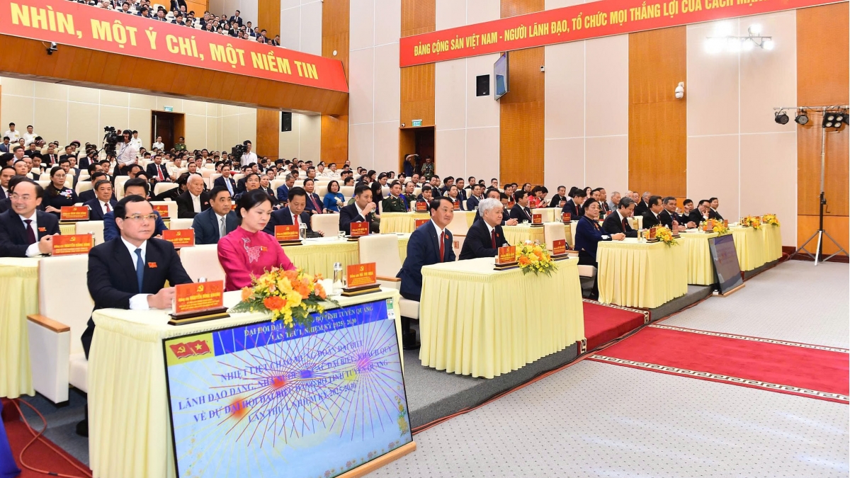 Các đại biểu dự khai mạc Đại hội đại biểu Đảng bộ tỉnh Tuyên Quang lần thứ I, nhiệm kỳ 2025 - 2030