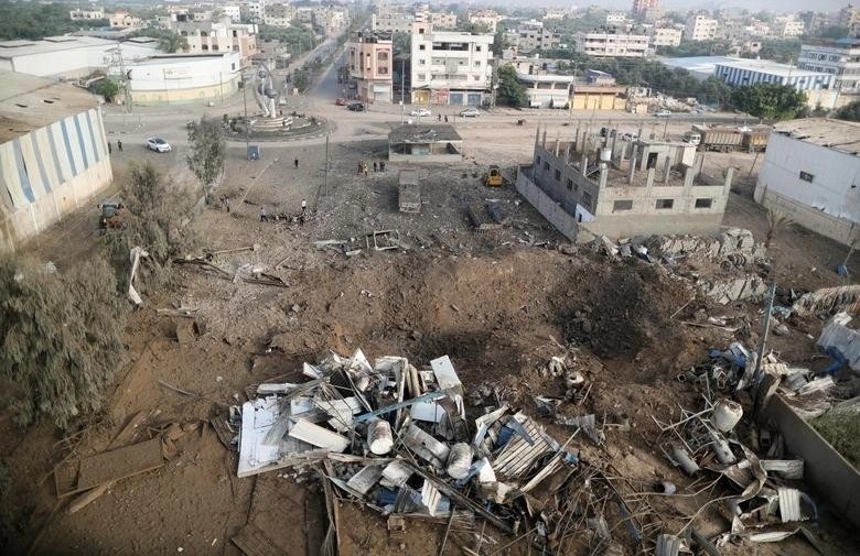 Cảnh hoang tàn ở Gaza giữa xung đột Israel-Hamas. Ảnh: Reuters