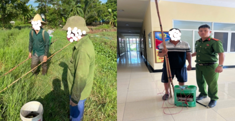 Đánh cá bằng kích điện là vi phạm pháp luật