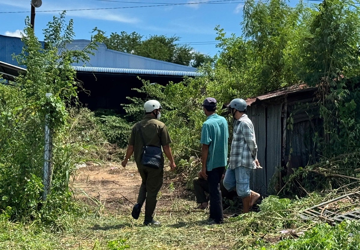 Hiện trường phát hiện vụ việc. Ảnh: B.H