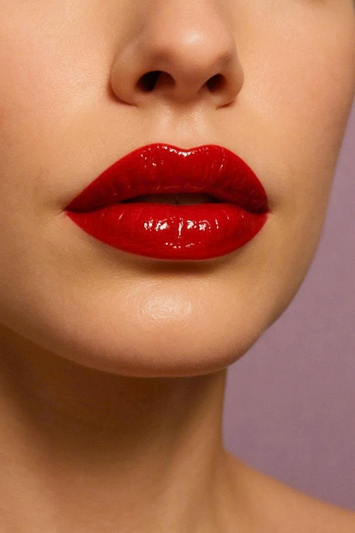 Nếu muốn thật sự nổi bật trong những buổi tiệc tối, son đỏ bóng chính là lựa chọn hoàn hảo. Sắc đỏ cổ điển được làm mới bằng hiệu ứng bóng căng như phủ sơn, giúp đôi môi tỏa sáng đầy quyền lực và sang trọng. Đôi môi đỏ bóng không chỉ thể hiện sự tự tin mà còn là biểu tượng của sự quyến rũ bất chấp thời gian, đủ sức nâng tầm bất kỳ phong cách nào.