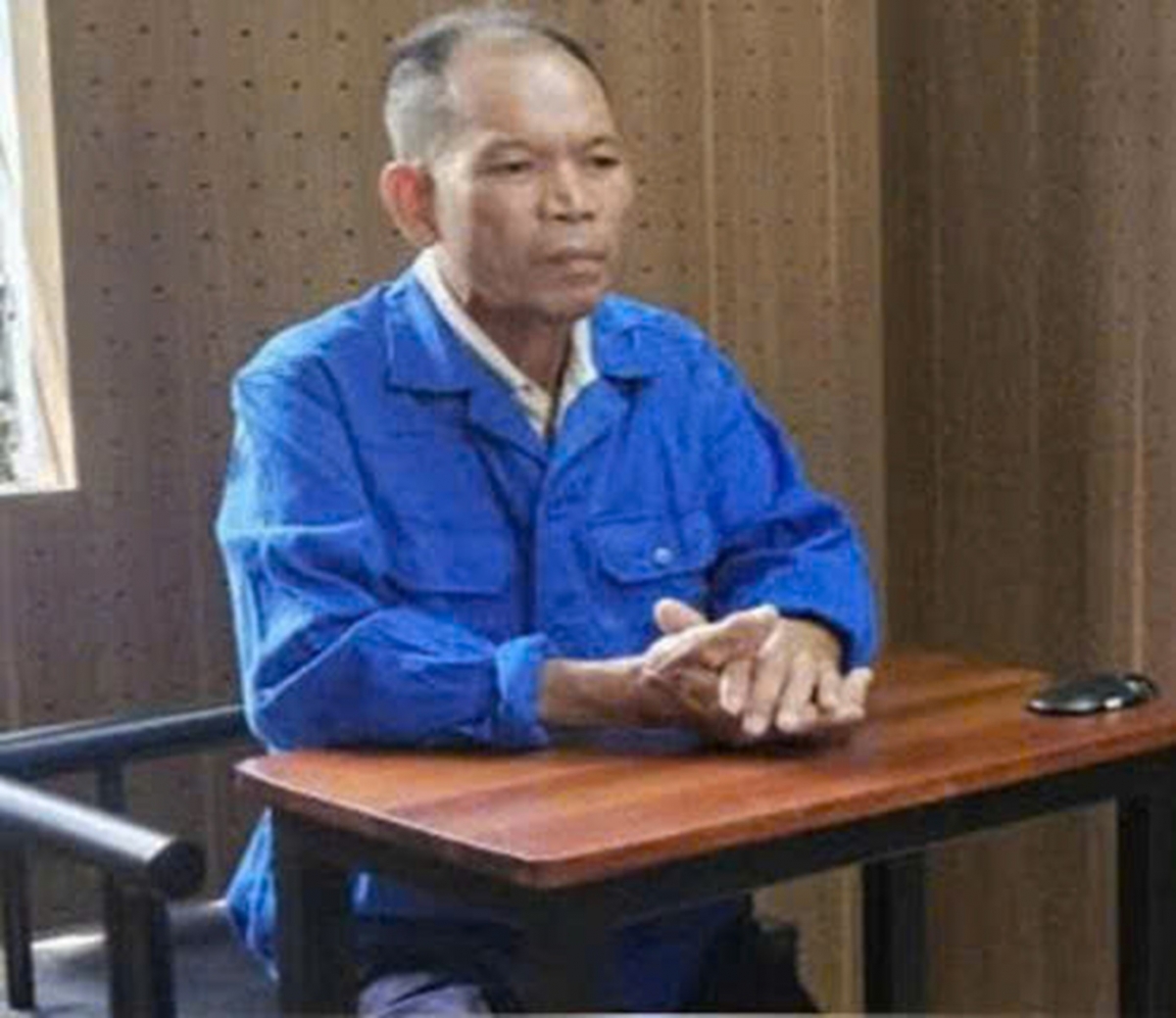 Đối tượng Đỗ Xuân Túy tại Cơ quan Cảnh sát điều tra