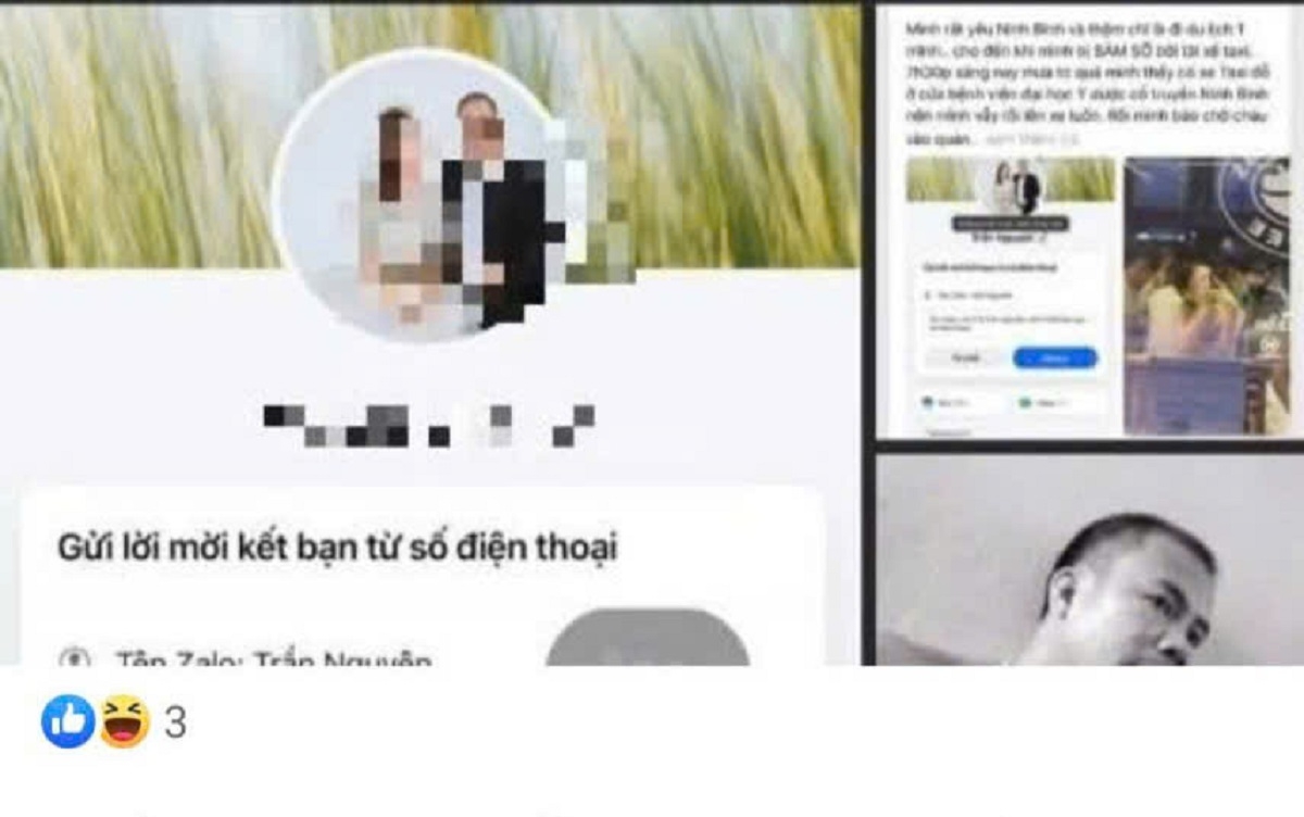 Bài viết của cô gái đề cập việc bị sàm sỡ khi đi taxi ở Ninh Bình