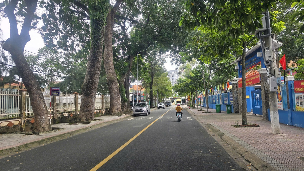 Trường THCS Nguyễn Viết Xuân đối diện với Chi cục Thủy lợi đang bỏ trống