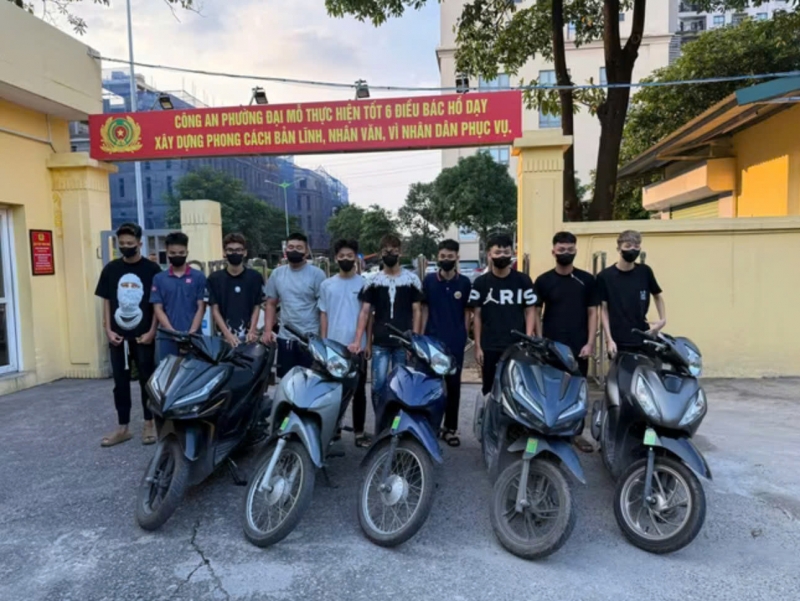 Các đối tượng bị bắt giữ