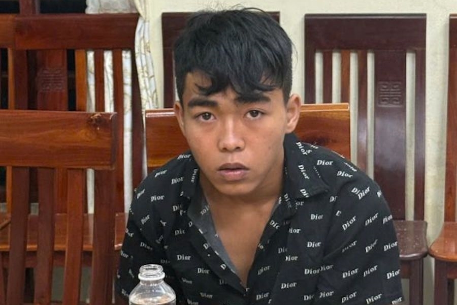 ​Nghi phạm tại cơ quan điều tra. (Ảnh: CACC)