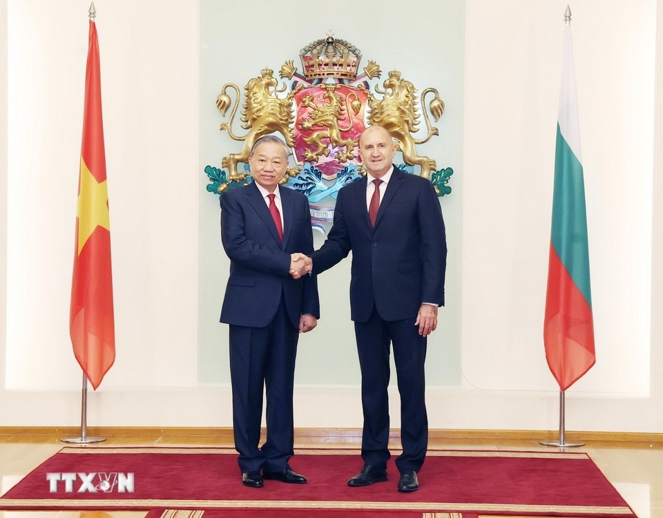 Tổng bí thư Tô Lâm và Tổng thống Bulgaria Rumen Radev