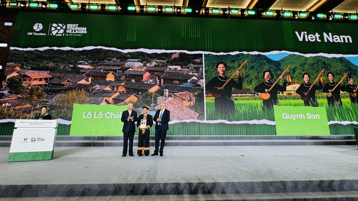Năm nay Việt Nam có 2 điểm đến gia nhập mạng lưới “Làng Du lịch tốt nhất", là thôn Lô Lô Chải (tỉnh Tuyên Quang) và làng du lịch cộng đồng Quỳnh Sơn (tỉnh Lạng Sơn). Nguồn: VNAT