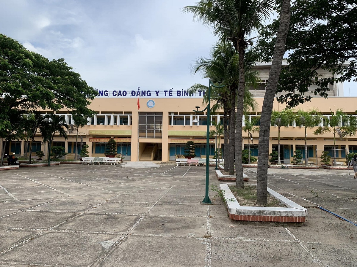 Trụ sở Trường Cao đẳng Y tế Bình Thuận. Ảnh: MXH