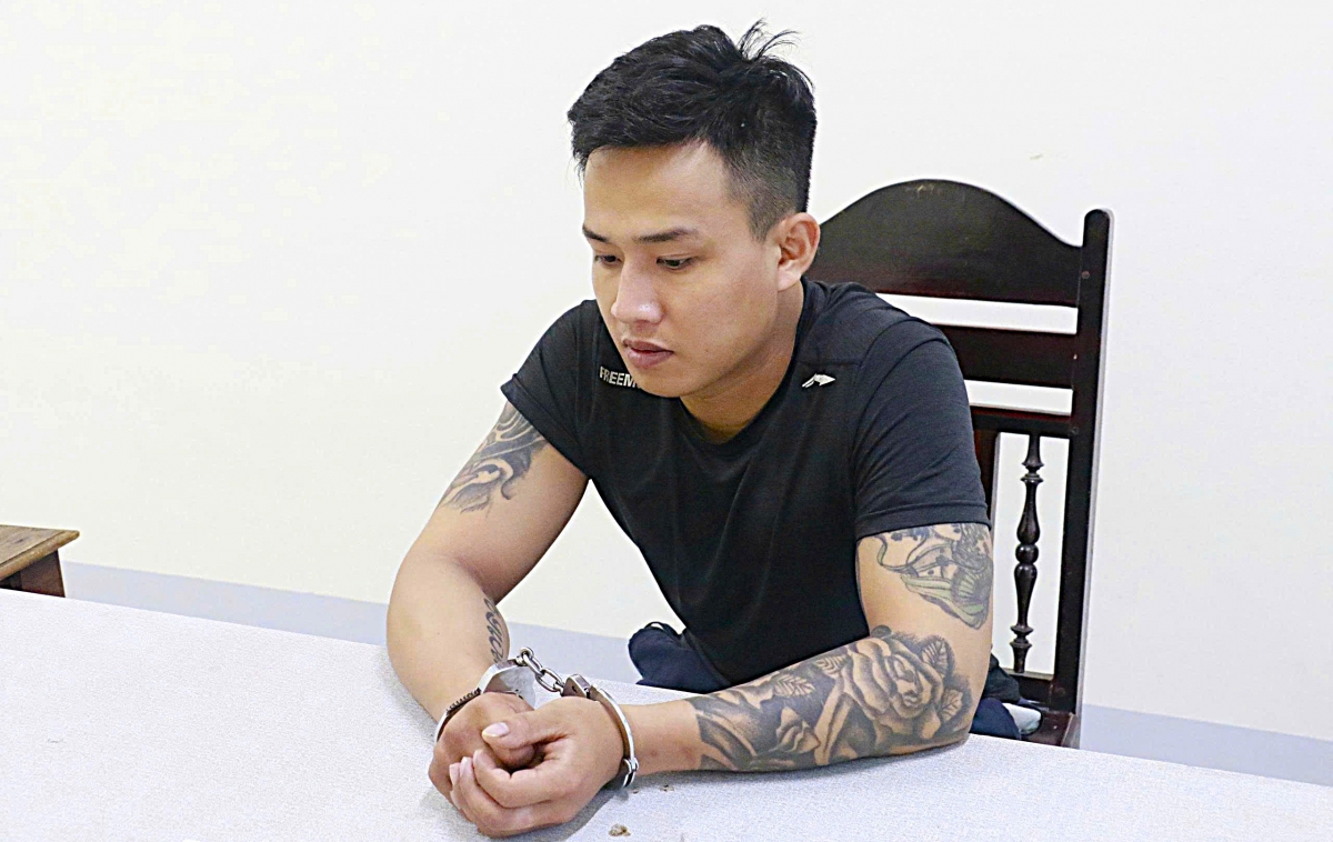 Đối tượng Trần Tuấn Anh tại Cơ quan Công an. Ảnh: Văn Hậu.