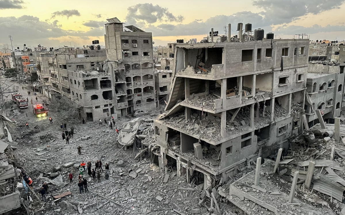 Gaza hoang tàn do chiến tranh. Ảnh: Reuters.