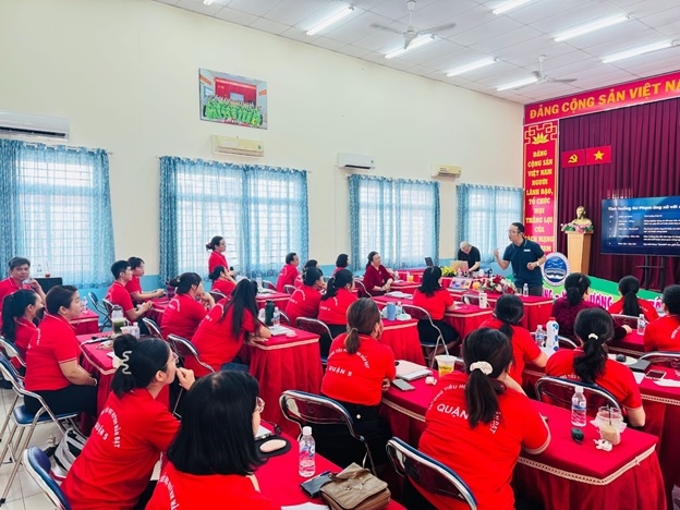 Buổi đào tạo tại Trường Tiểu Học Huỳnh Mẫn Đạt - Phường An Đông TP HCM