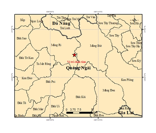 BẢN ĐỒ CHẤN TÂM ĐỘNG ĐẤT