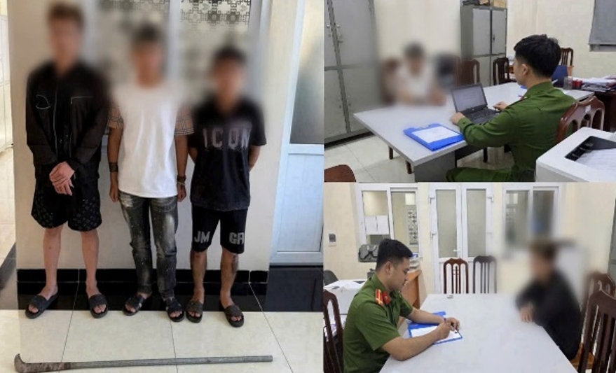 Các đối tượng tại cơ quan Công an