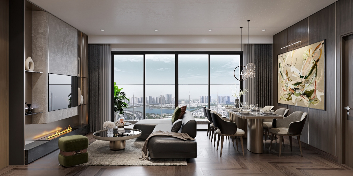 Không gian sống chắt lọc từng chi tiết với căn hộ bàn giao cao cấp theo tiêu chuẩn quốc tế