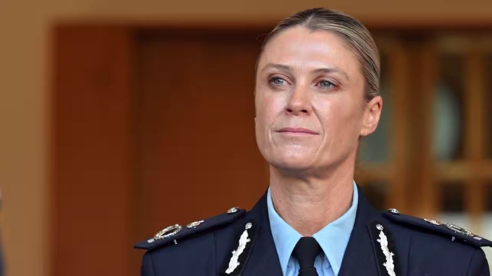 Ủy viên Cảnh sát Liên bang Australia Krissy Barrett. Ảnh: AAP