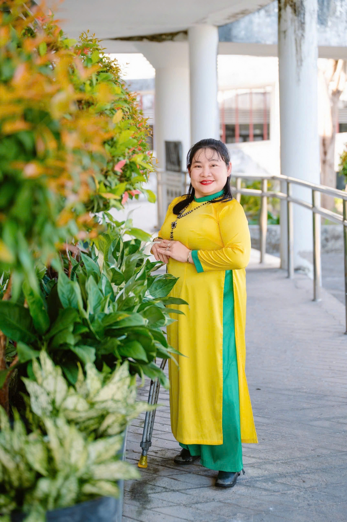 Chị Huỳnh Ngọc Hồng Nhung đang ứng cử đại biểu Quốc hội với mong muốn khẳng định quyền tham chính của người khuyết tật (Ảnh: NVCC)