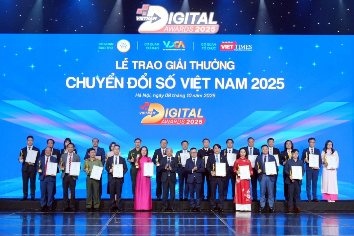 Giải thưởng VAD 2025 được trao cho các tập thể cá nhân có sản phẩm công nghệ thông tin tiêu biểu