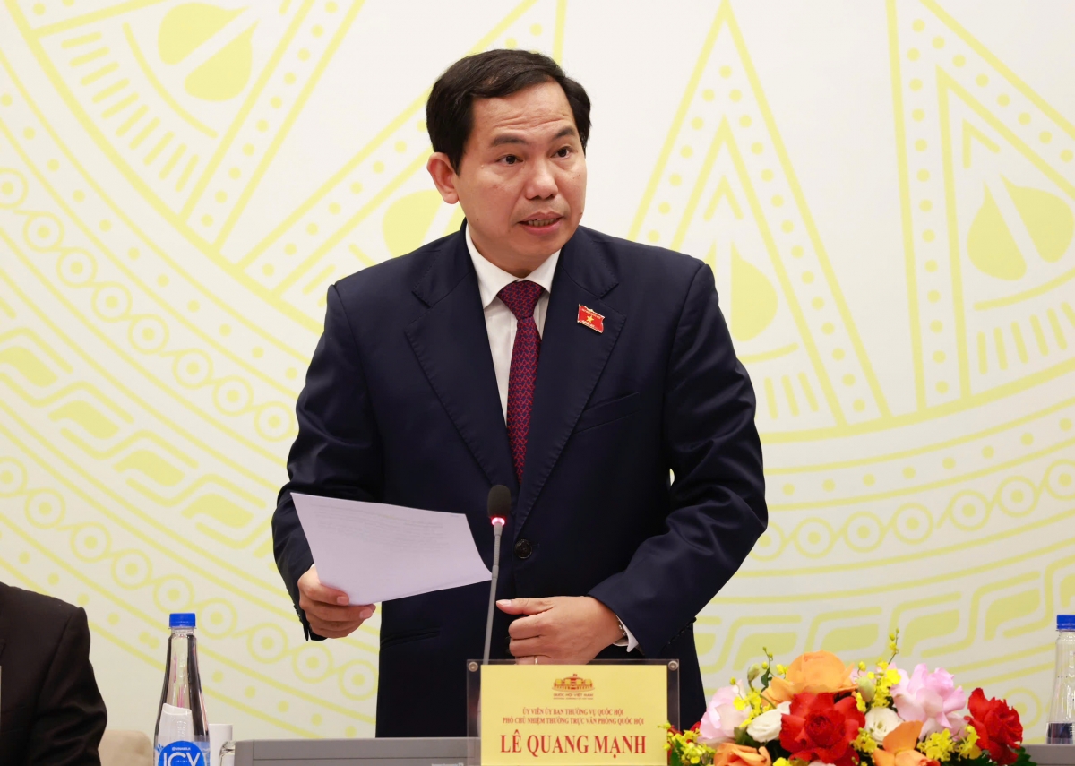 Ông Lê Quang Mạnh, Phó chủ nhiệm Thường trực Văn phòng Quốc hội (Ảnh: Quốc hội)