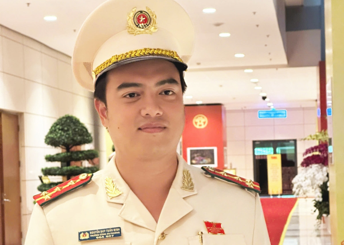 Đại úy Nguyễn Duy Tuấn Minh, đại biểu trẻ tuổi nhất