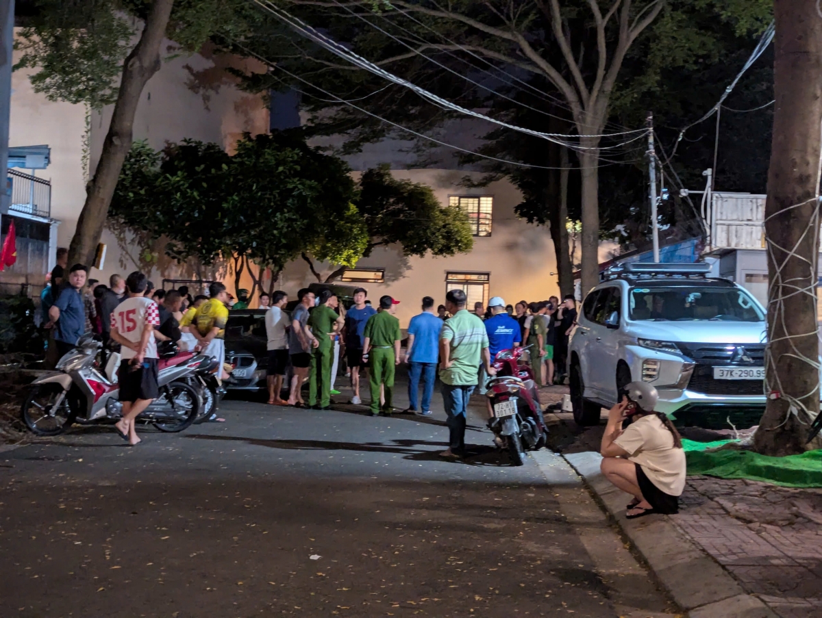 Hiện trường nơi chị H. tử vong.