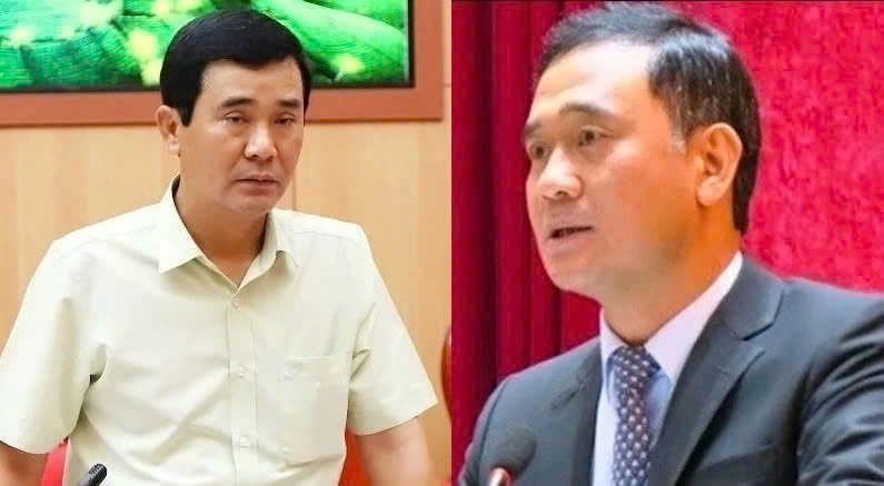 Ông Hồ Đại Dũng (trái) và ông Ngô Ngọc Đức.