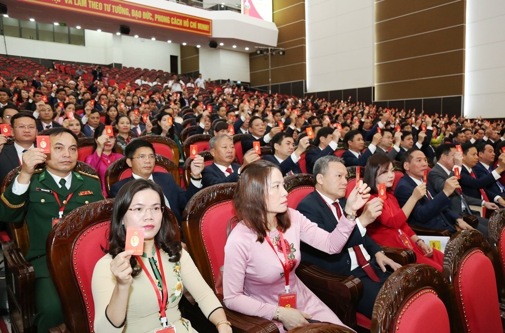 Các đại biểu tham dự đại hội Đảng bộ tỉnh Hưng Yên