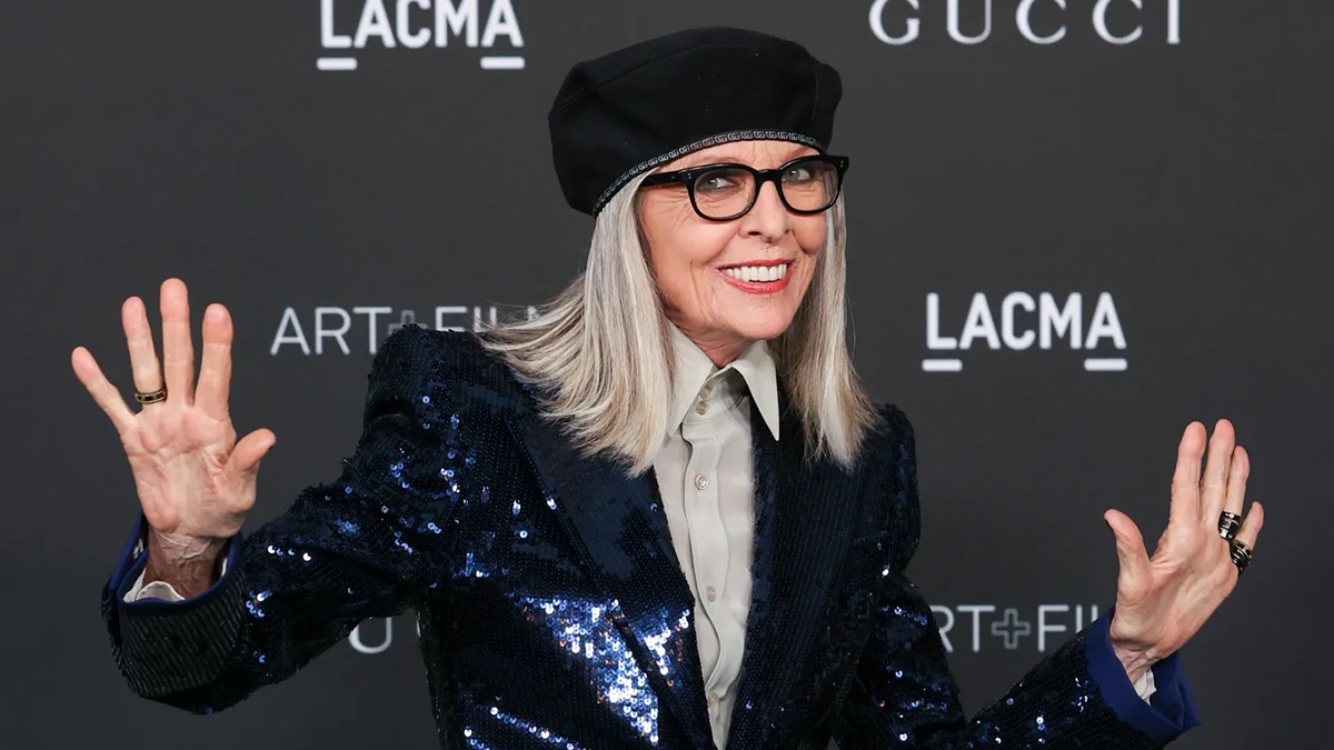 Diane Keaton tham dự buổi dạ tiệc Art+Film của LACMA tại Bảo tàng Nghệ thuật Los Angeles tháng 11/2021. (Ảnh: Kevin Winter/Getty Images)