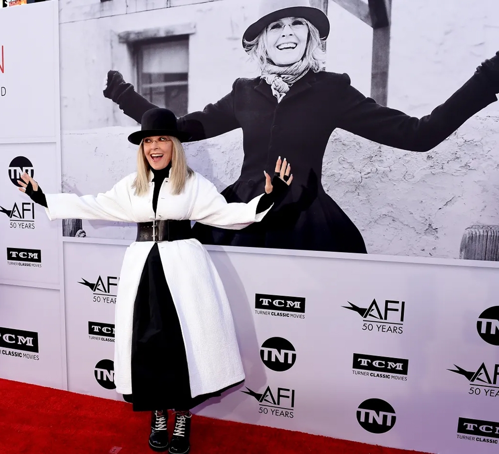 22: Nữ diễn viên được vinh danh Diane Keaton đến dự Lễ trao Giải thành tựu trọn đời lần thứ 45 của Viện phim Mỹ tưởng nhớ Diane Keaton tại Nhà hát Dolby ở Hollywood ngày 8/6/2017. (Ảnh: Kevin Winter/Getty Images)