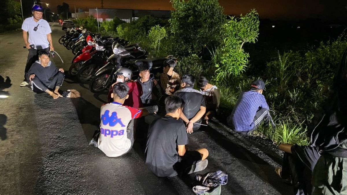 Nhiều đối tượng có hành vi tụ tập gây mất an toàn giao thông bị tạm giữ.