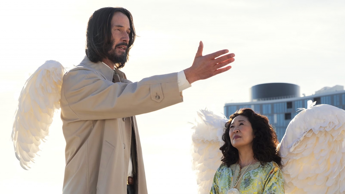 Thiên thần Gabriel – ẩn dụ cho phần sáng trong tâm hồn Keanu Reeves, người luôn chọn sống tử tế giữa Hollywood phồn hoa. (Ảnh: Lionsgate)