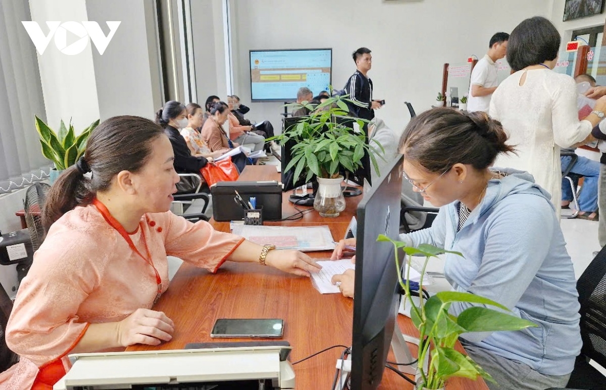  Trung tâm phục vụ hành chính công phường Hải Châu, thành phố Đà Nẵng. Ảnh Tuyết Lê