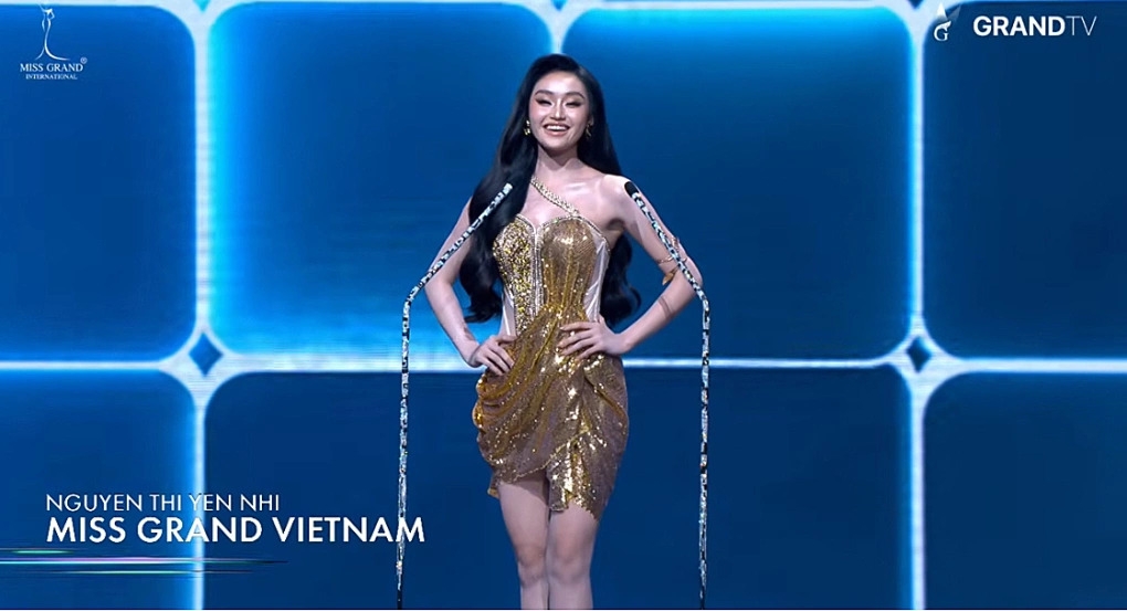 Hoa hậu Yến Nhi - thí sinh Việt Nam ở Miss Grand International 2025 - không được xướng tên vào top 22 trong chung kết tại Bangkok, Thái Lan.