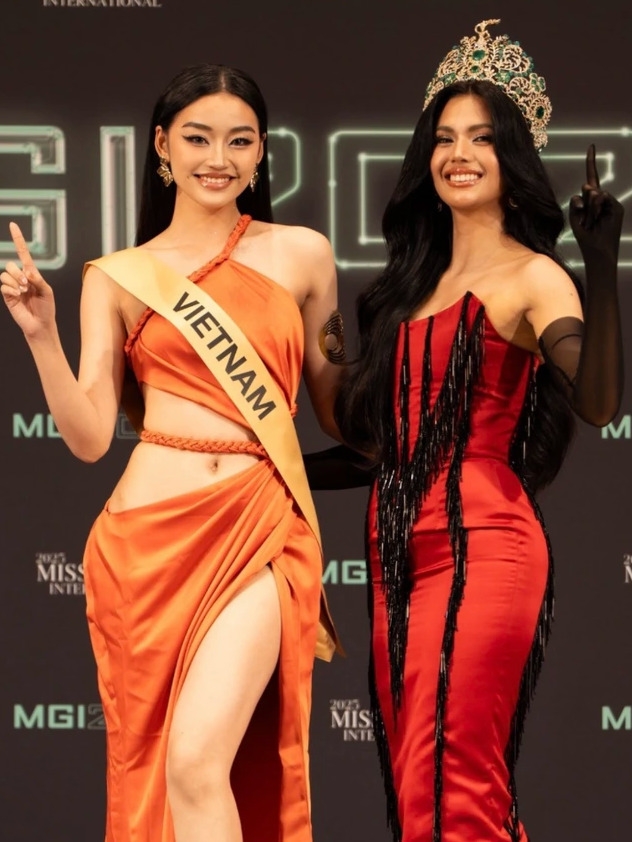 Yến Nhi tại Miss Grand International 2025. (Ảnh: Facbook nhân vật)