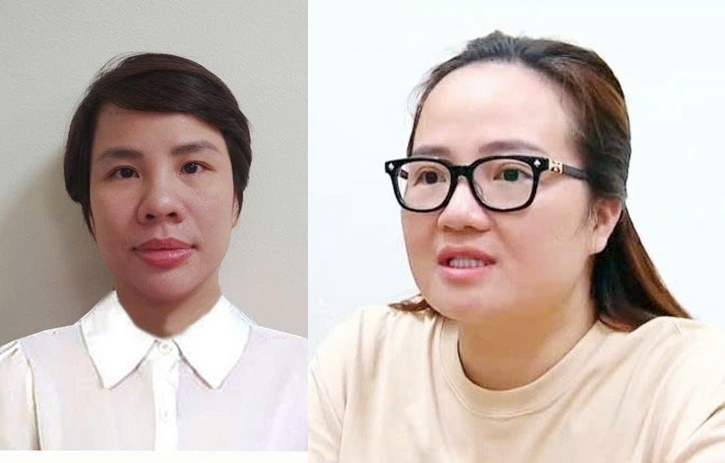 Bị can Nguyễn Thị Tường An và Hoàng Thị Hường