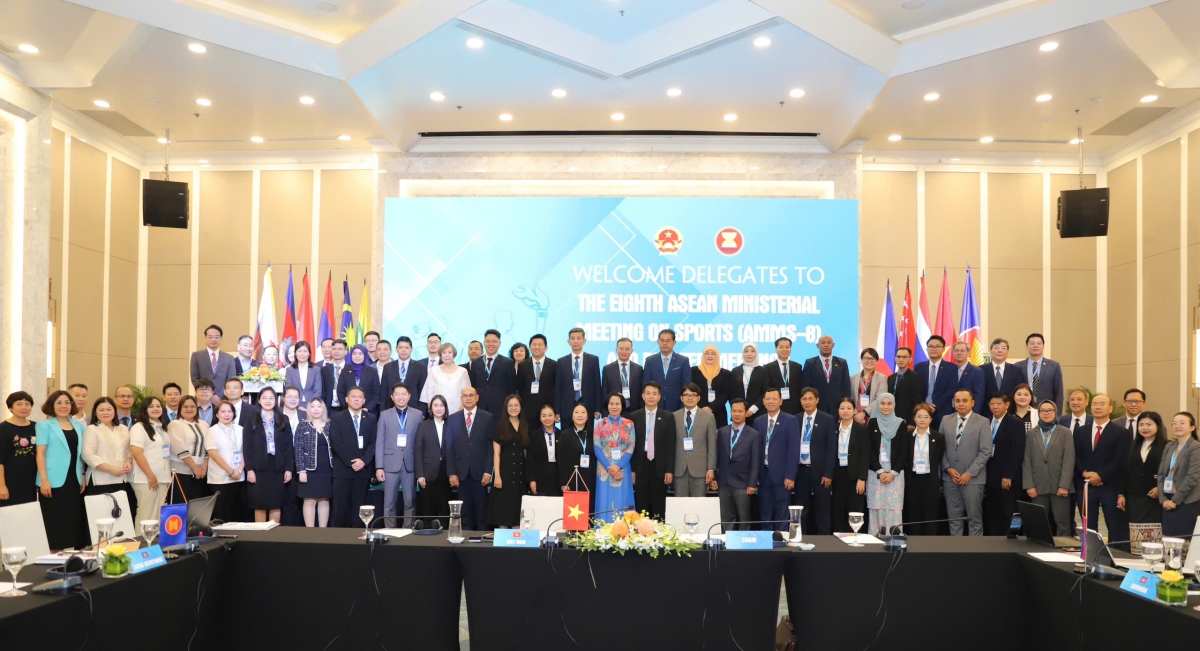 Sáng 13/10, tại Hà Nội đã khai mạc hội nghị quan chức cấp cao ASEAN về Thể thao lần thứ 16 (SOMS 16), Hội nghị Bộ trưởng ASEAN về Thể thao lần thứ 8 (AMMS 8) và các Hội nghị liên quan. (Ảnh: Việt Hùng)