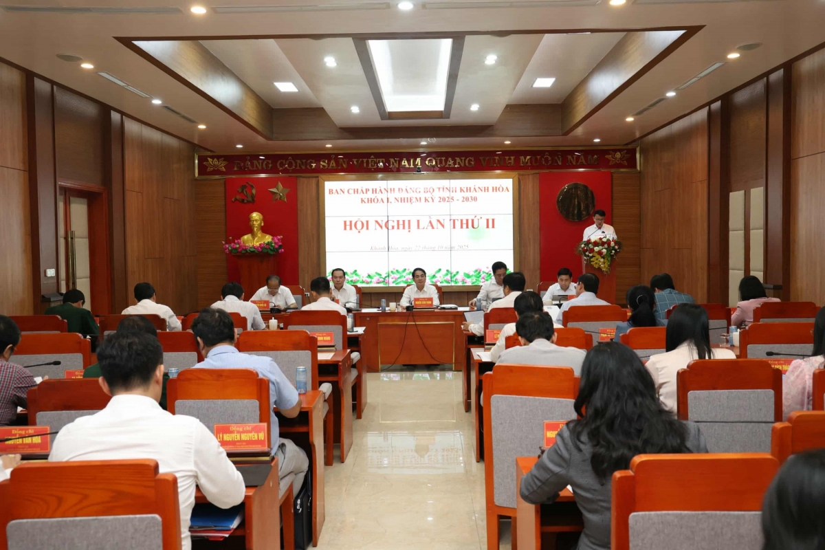 Hội nghị Ban Chấp hành Đảng bộ tỉnh Khánh Hòa lần thứ 2