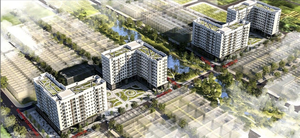 Dự án nhà ở xã hội khu dân cư phường Vũ Phúc. Ảnh: Chủ đầu tư